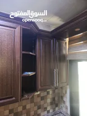  6 مطبخ خشب جوز سلط +مطيبخ المنيوم