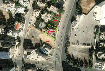  3 قطعة ارض تجاري للبيع في العبدلي موقع مميزعلى ثلاث شوارع وقريبة من المستشفى الاسلامي