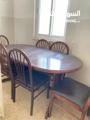  1 طاوله سفره مع 6 كراسي