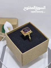  12 خواتم فضة 925 مع احجار كريمه مميزة