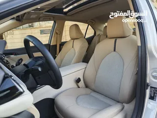  15 تويوتا كامري 2023 GLE كامله الاضافات صيانه الشركه.... قطعة مسافة 40 الف كم