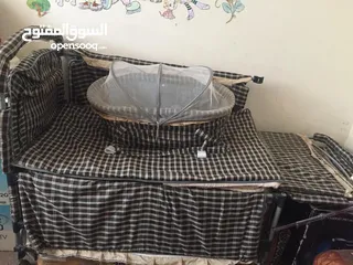  3 سرير مع هندول للاطفال والرضع مدمج