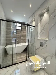  15 شقة طابق شبه ارضي مساحة 231م + حديقه 255م بتشطيبات مميزة - حي الصحابة - رجم عميش - رمضان للاسكان