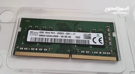  1 SK Hynix 8GB DDR4 RAM 1Rx8 PC4-2666V-SA1-11 2666MHZ 1822
