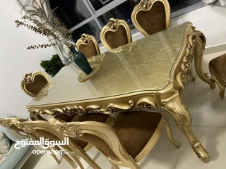  10 طاولة طعام مكونه من 8 كراسي /Dining table from 8 chair