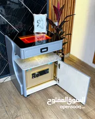  5 الكوميدينا الذكية مع الخزنة   تصميم عصري وظائف ذكية  أمان عالي مصنوعة من أجود أنواع الخشب