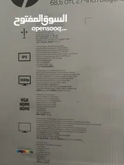  2 شاشة  “HP pavilion 27 مع البوكس