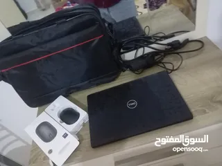  3 لابتوب DELL مستعمل بحالتي الوكاليالون الاسودالامع