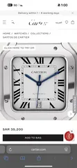  6 اعلان بيع ساعة كارتير اصلية Cartier