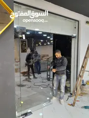  4 سيكوريت واجهات تقطيع مكاتب زجاج ترسات دربزين ستانلس ستيل اغلاق برندات مرايا