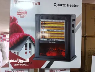  2 مدفأة فاير بليس الحجم الكبير 2400 وط