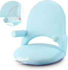  9 Nnewvante Floor Chair with Back Support and Armrest كرسي ارضي للابتوب