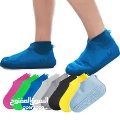  8 غطاء جواريب حامي الأحذية حماية فورية لأحذيتك من المطر والطين ومانع للانزلاق.