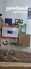 4 اجهزه كهربائيه منزليه بكج لعرسان جديده بالكرتون كل البضاعه عليها كفاله .