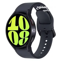  1 ساعة جلاكسي watch6 44m شبه جديدة مع كامل اغراضها وكرتونتها