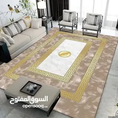  14 سجاد 3D مودرن مانع للانزلاق حجم كبير