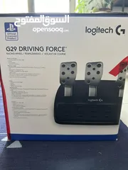  3 Logitech G29 DRIVING FORCE RACING WHEEL AND FLOOR PEDALS For PS5, PS4, PS3.  For sale