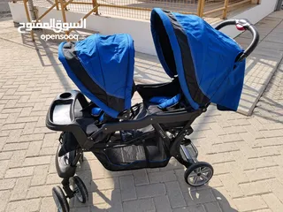  3 Twin baby stroller junior brand