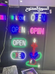  8 لوحة أوبن open  Welcome
