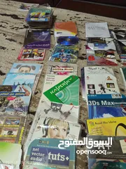 2 "مجموعة سي ديات "CDs " برامج كمبيوتر وللتصميم  وألعاب مستعملة بحالة ممتازة - بأسعار رائعة!"