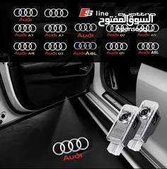  3 Audi welcome door projector light 3d for 25 rials only