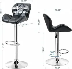  5 كراسي بار قابلة للتعديل، كرسي طعام للمطبخ، كرسي صالة صالة مربع للجزيرة، كراسي طاولة للمطبخ وغرفة الم