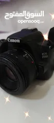  6 كاميرا كانون camera canon 250d مابتفرق عن الجديد ابدا الا انها مطلعة من كرتونتها