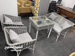  2 أحدث وأجمل اطقم رتان وخيزران واثاث المعدنيه والمرجيح ودكورات