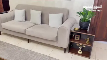  7 طقم كنب خشب زان  سبعة مقاعد ، إسفنج دانلوب