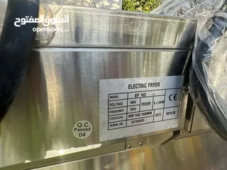  5 قلاية كهربائية مزدوجة ستانلس ستيل مع حنفيات لتصفية الزيت – بسعر 2000 شيكل