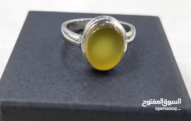  1 خاتم عقيق أصفر