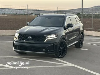  7 كايا سورينتو /2020 فل الفل  فتحة سقف بانوراما  2x4 ///200Hp  ديزل  2200cc  فل الفل مسكر بلاك