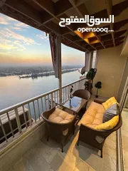  6 سكن+استثمار بالدولار على كورنيش النيل في برج راقي بجوار هيلتون استلام فوري بالفرش ومتاح تقسيط  Nile