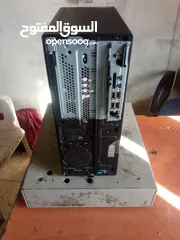  1 كمبيوتر مكتبي Lenovo بمواصفات ممتازة i5-7400 بس ناقصو الواجهة الأمامية لجهاز  بس شغال الف