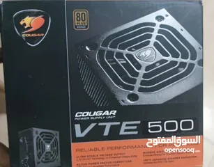  1 للبيع باور صبلاى Cougar VTE 500W 80 Plus Bronze كسر زيرو لم يستخدم الا قليلا