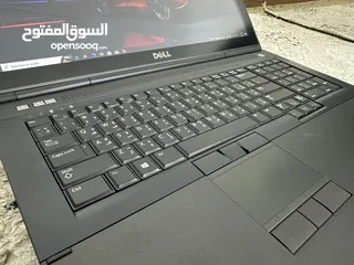  4 لابتوب ديل برزشن وورك ستيشن i7 ، كارت شاشة خارجي ، شاشة عملاقة 17.3 ، رام 8 ، SSD 256 ، مع هدايا