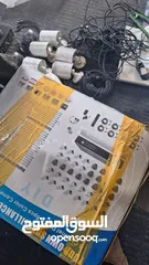  3 كاميرات تصوير عدد 12 غير مستخدمات مع جهاز DVR للبيع بسعر 55دينار عليهم آثار شحابير بسيطة تزال بالمسح