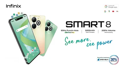  4 متوفر الآن SMART 8 لدى بوردر موبايل