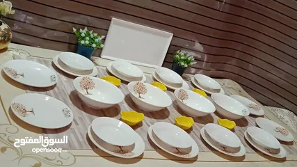  6 اطقم سفرة بورسلان ماركات عالمية ومختومة