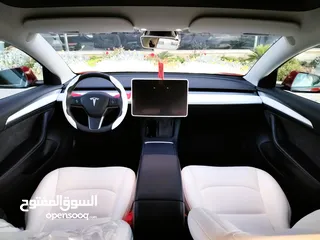  18 تيسلا 2022 فحص كامل 7جـــيـــد بدون ملاحظات داخلي ابيض لون مميز بحالة الوكالة للبيع بسعر لقطة ومحروق