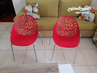  2 كراسي كروم