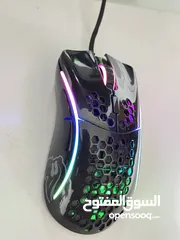  1 ماوس قلوريوس مودل RGB -Dليزر استجبه صاروخيه مع سوفتوير(برنامج) وسلك بطول 5 متر