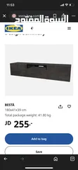  4 طقم كورنر ايكيا بحالة ممتازة grey corner ikea مع طاولات وسط coffe table ikea وطاولةTv وسجاد للبيع