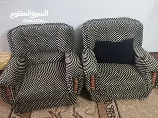  4 طقم كنب ست مقاعد بحاله نضيفه