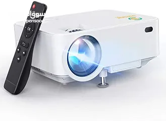  1 بروجيكتور دقة عالية full hdبعمر 50000 ساعة مشاهدة سبيكر مزدوج