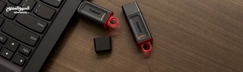  4 Kingston Data Traveler 256GB USB 3.2 Flash Drive فلاشه يو اس بي من كنجستون بحجم 256 جيجا 