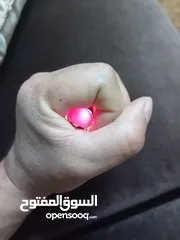  9 خاتم فضه صب 925 حجر عقيق جزع دخاني شفاف احمر