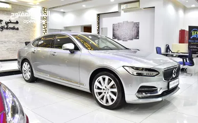  10 Volvo S90 T6 AWD ( 2018 Model ) in Silver Color GCC Specs