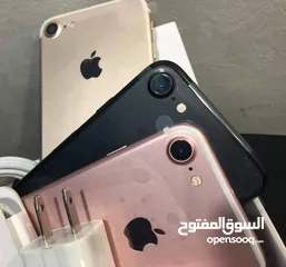  1 على الفحص ايفون 7 الأصلي جيجا 32 و 128 بطارية مشكل هدية كفر ولزقة وشاحن الاصلي متوفر توصيل