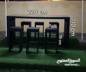  1 للبيع طاولة حديقة مع 6 كراسي For sale garden table with 6 chairs